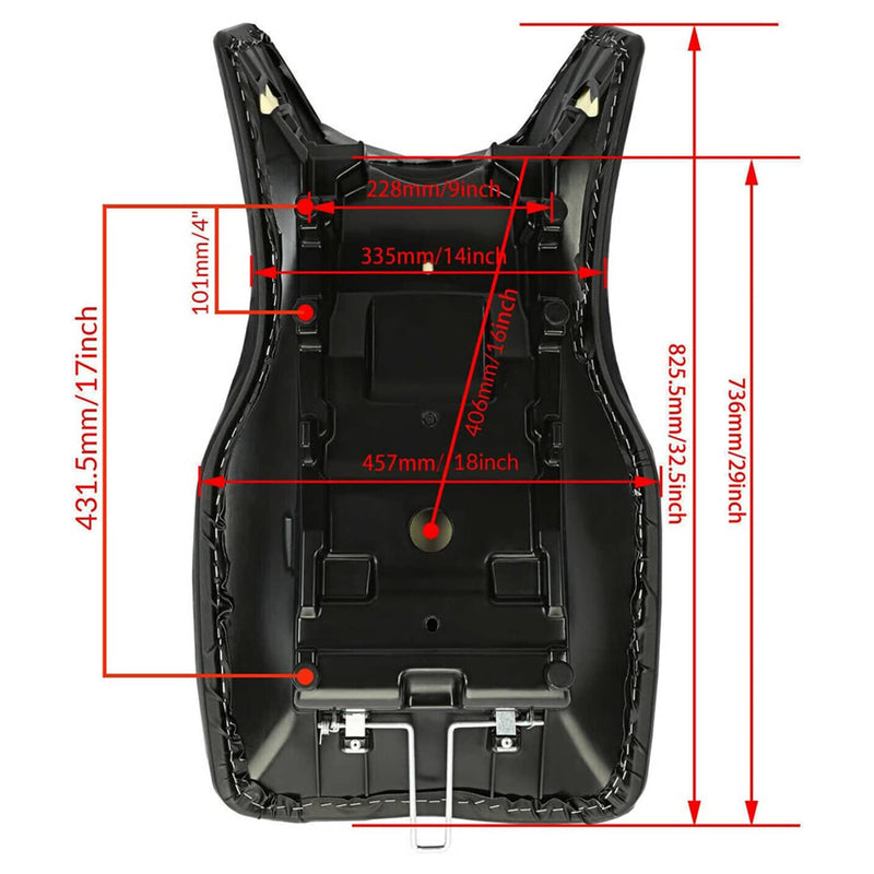 ATV Complete Seat Cover Black for Polaris Sportsman 500 700 800 EFI HO 2005-2013