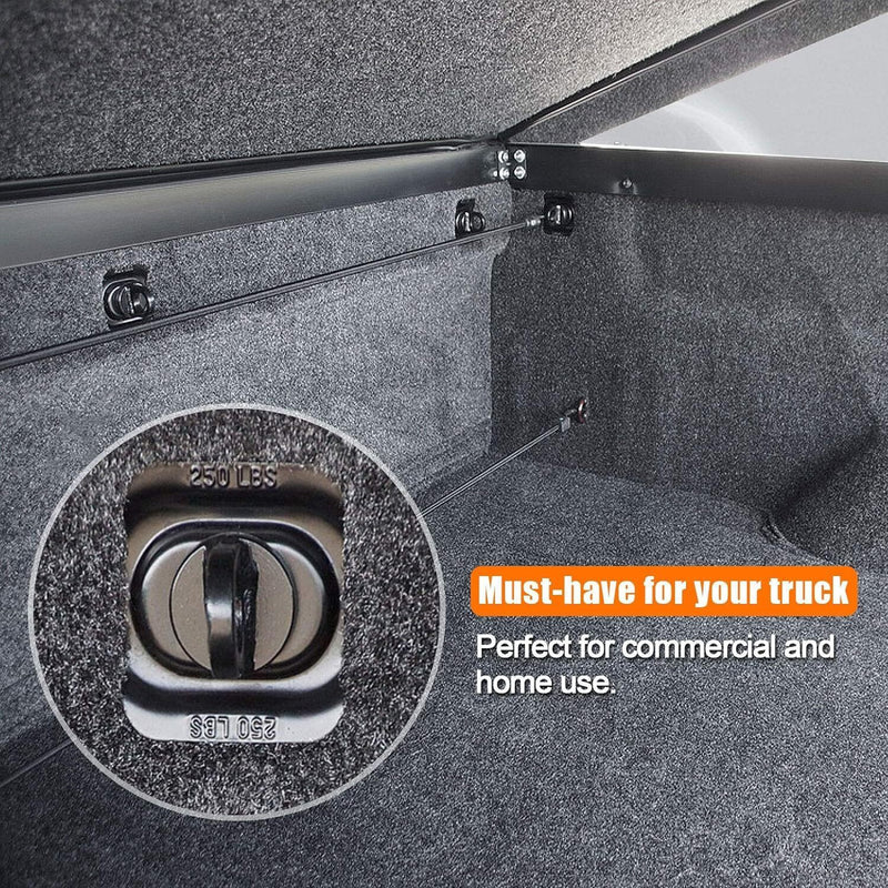 23146899 Black Truck Bed Cargo Tie Down Loop Kit for Silverado Sierra Colorado