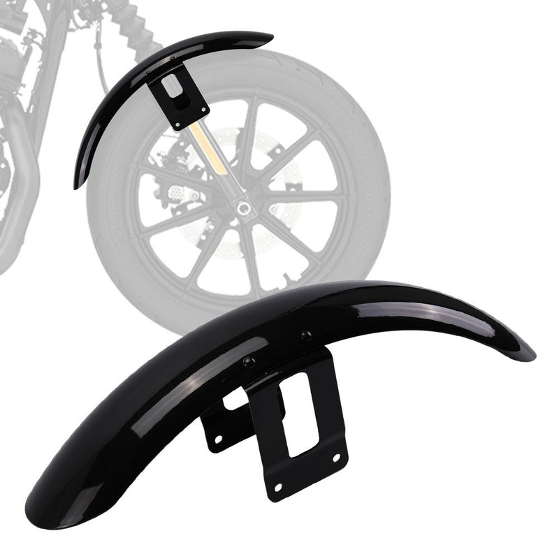 Vivid Black Front Fender for Harley Sportster XL Iron 1200 XL883 XL1200 72