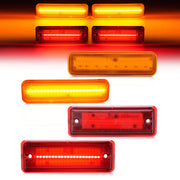 DURAFORCE Amber/Red LED Side Marker Parking Lights Set for El Camino & Caballero 78-87
