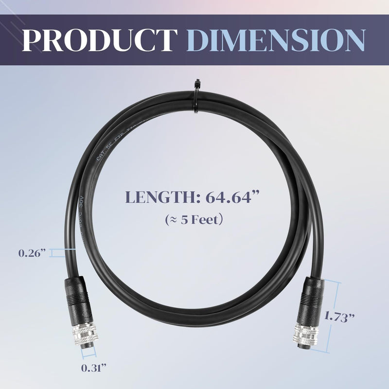 720073-6 5 Foot Ethernet Cable for Humminbird AS EC 5E Helix APEX SOLIX Onix