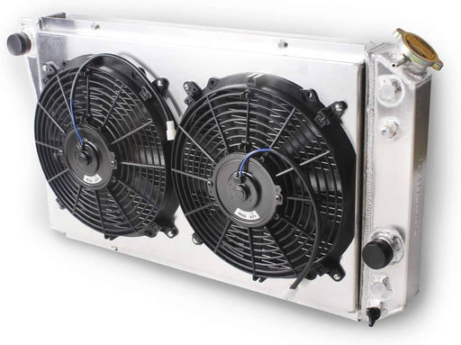 DURAFORCE For 82-02 Chevy S10 Blazer 84-90 Corvette V8 3 Row Aluminum Radiator Fan Shroud
