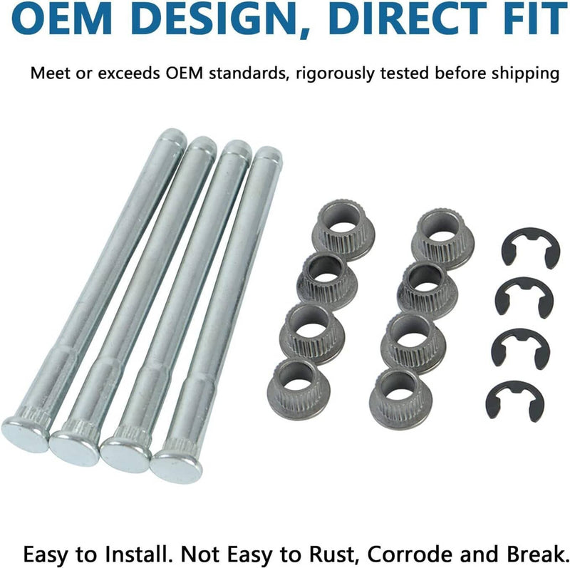 Door Hinge Pins and Bushing Kit for Chevy S10 GMC S15 Sonoma 1994-2004