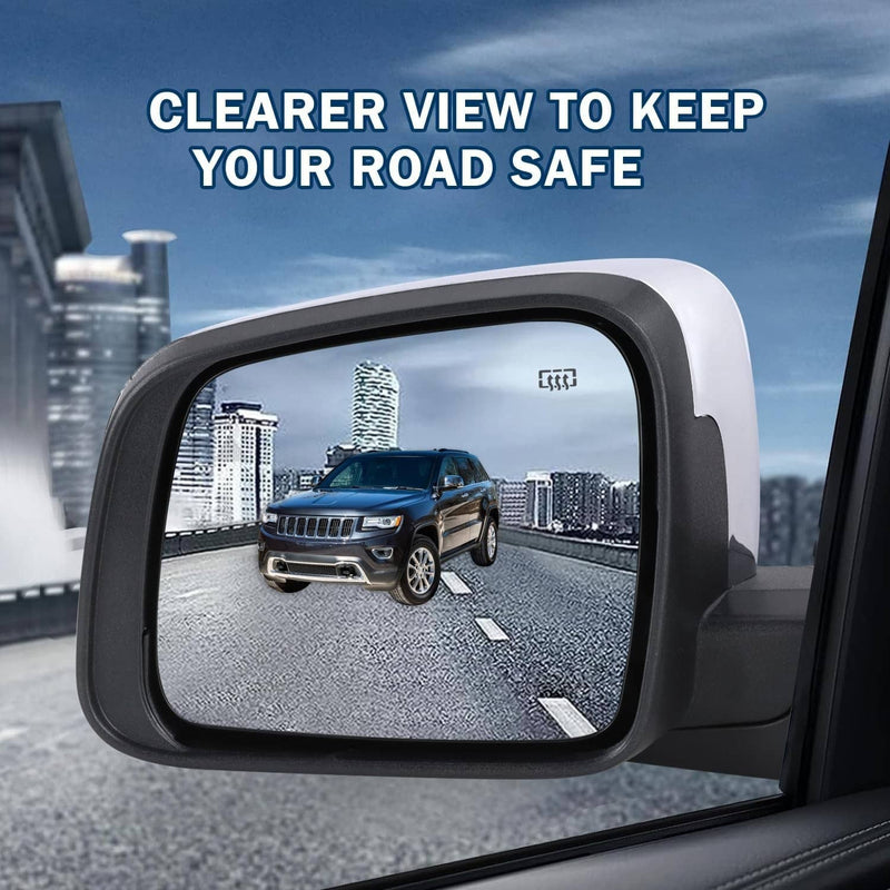 Driver Side Mirror Manual Folding Blind Spot for Jeep Grand Cherokee 2011-22