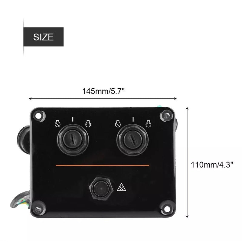 6K1-82570-08 Top Twin Dual Key Switch Assembly Panel for Yamaha 6K1-82570-13-00