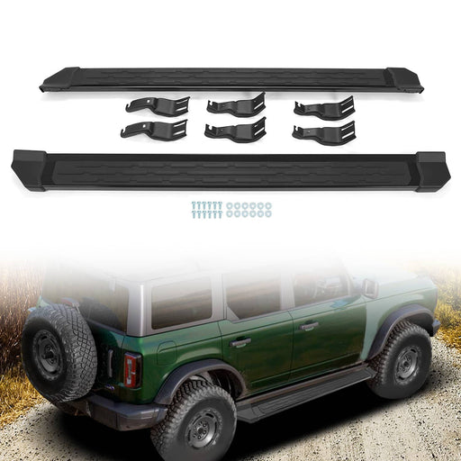 DURAFORCE Running Boards for Ford Bronco 4-Door 2021-2024 Side Step Nerf Bar Aluminum 2PCS