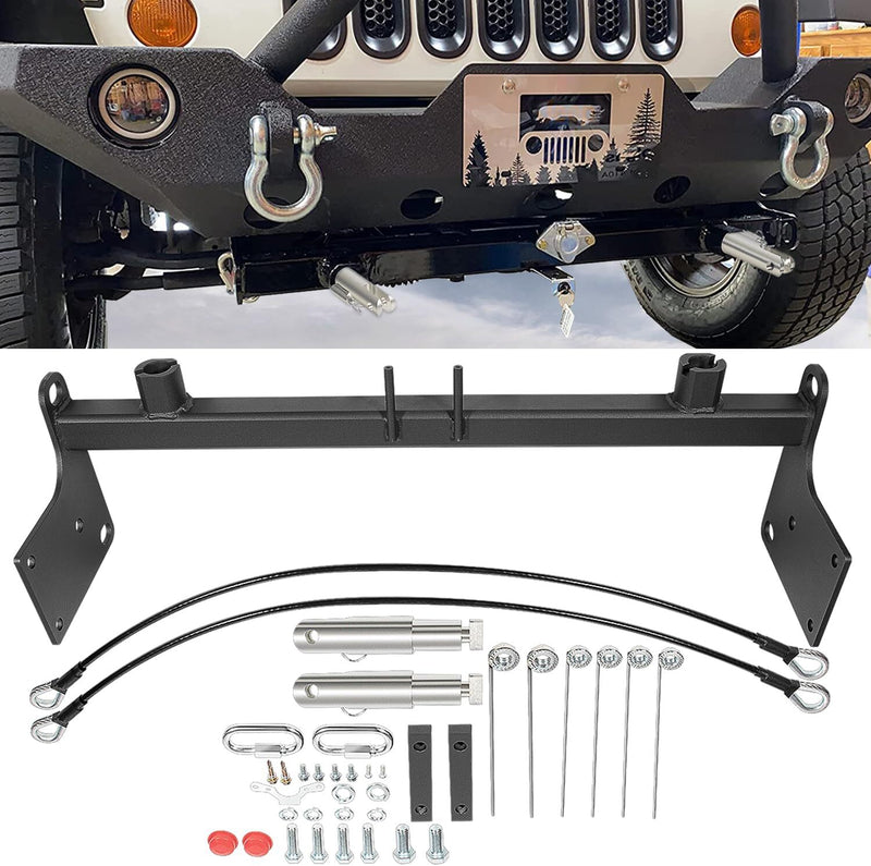 BX1126 Tow Bar Base Plate Bumper for Blue OX 2007-2018 Jeep Wrangler JK JKU