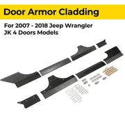 DURAFORCE Body Armor Cladding Guard Set for Jeep Wrangler JK JKU 4 Door 2007-2018