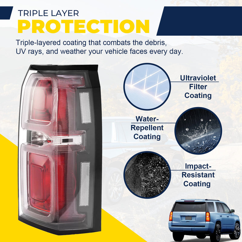 Rear Tail Light Lamp Right Passenger Side for Chevy Tahoe Suburban 2015-2020