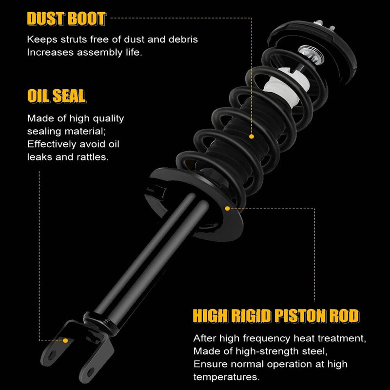 4Pcs Front & Rear Complete Shocks Struts for Honda Accord 2.4L 3.5L 2008-2012