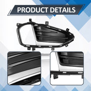 DURAFORCE Front Fog Light Cover for Edge 2019-2024 Passenger Right Side Fog Lamp Low