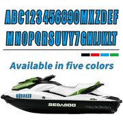DURAFORCE 3 Inch Boat Registration Numbers And Letters Sticker A-Z 0-9 Custo