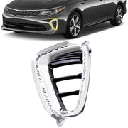 DURAFORCE Front Chrome Fog Light Lamp Bezel Left Driver Side for Kia Optima 2016-2018