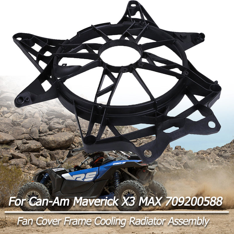 Radiator Cooling Fan Cover Assembly for Can-Am Maverick X3 Max 2017-2025