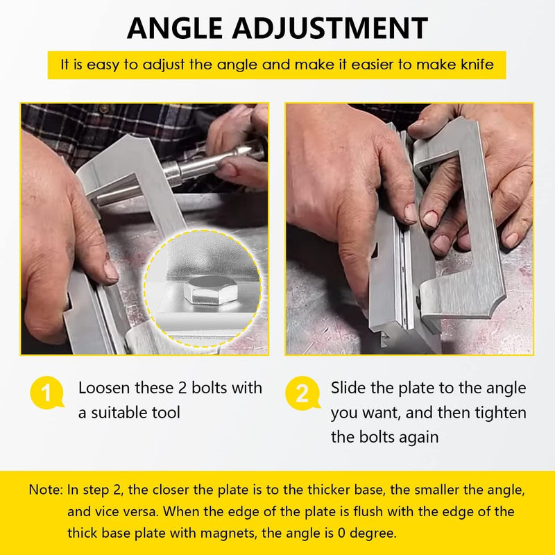 Magnetic Bevel Jig for Grinding Sharpening Knife Making Welders