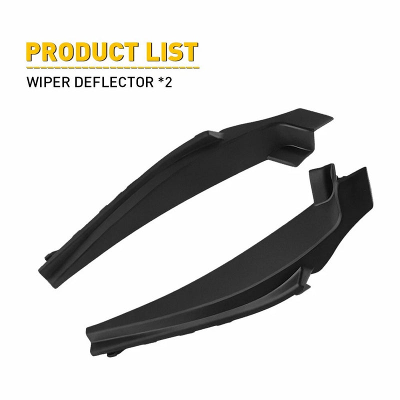 DURAFORCE For 2013-2019 Nissan Sentra Front Windshield Wiper Side Cowl Extension Cover 2PC