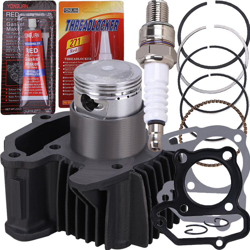 47mm Engine Piston Cylinder Top End Kit for Yamaha Badger Moto-4 Raptor 80