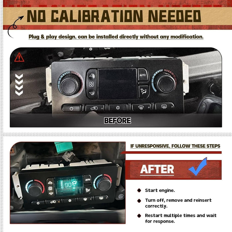599-009 AC Heater Climate Control Module for 2003-2007 Chevy GMC Improved Design