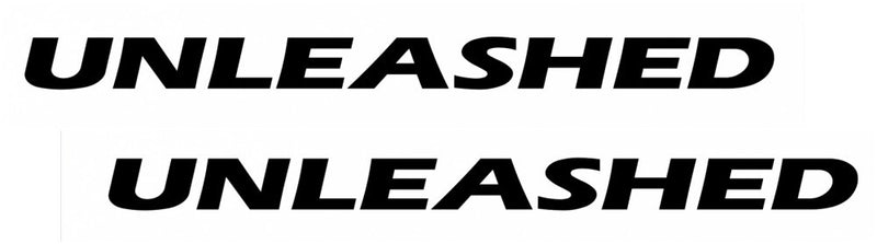 DURAFORCE Vinyl Decal Sticker UNLEASHED for Jeep Wrangler Unlimited YJ TJ JK Sahara
