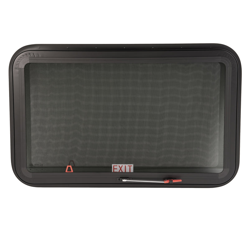 36" x 22" Push Out Emergency Exit Window for Camper RV Tined Glass