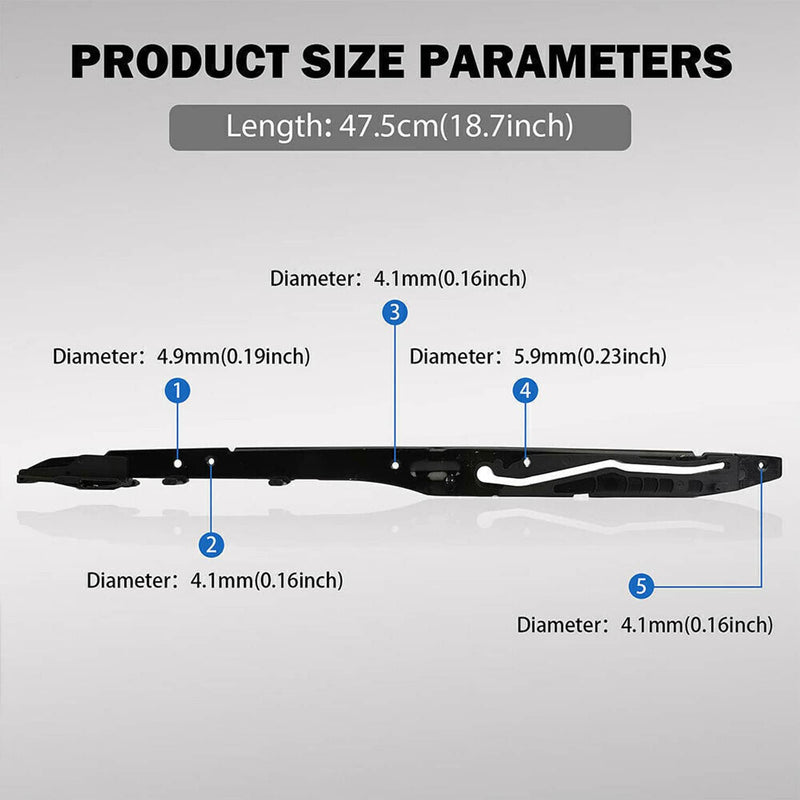 FL3Z-1651071-A Sunroof Track Guide Rails Repair Kit for Ford F150 15-20