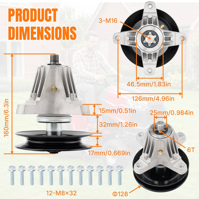 918-06981 618-06981 Spindle Assembly for Cub Cadet XT1 LT50 XT2 LX50 3 Pack