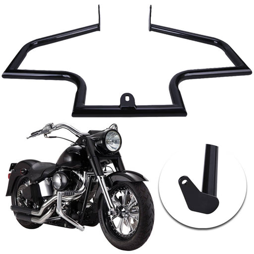 DURAFORCE 1.25" Crash Bar Engine Guard Highway Bar for Harley Fatboy FLSTF FLSTFI 2000-17