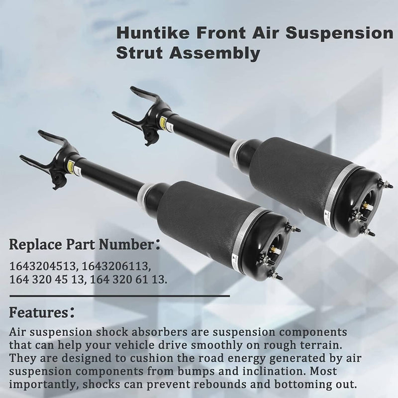 Front Air Suspension Strut for Mercedes-Benz X164 GL450 GL550 W164 ML320 2Pcs
