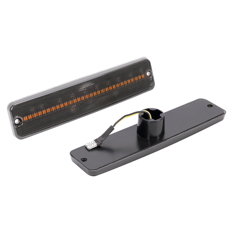 Front Side Marker Lights Turn Signal for Jeep Wrangler YJ 1987-1995 Smoked Amber