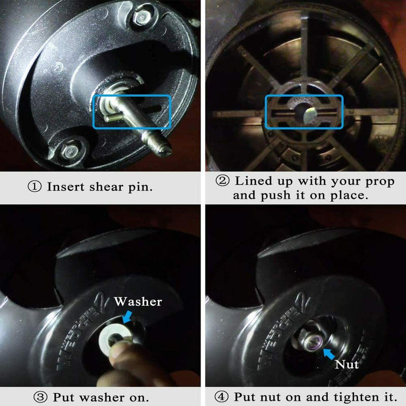 MKP-34 Prop Nut Kit E for Minn Kota Trolling Motor Prop Washer 1865019