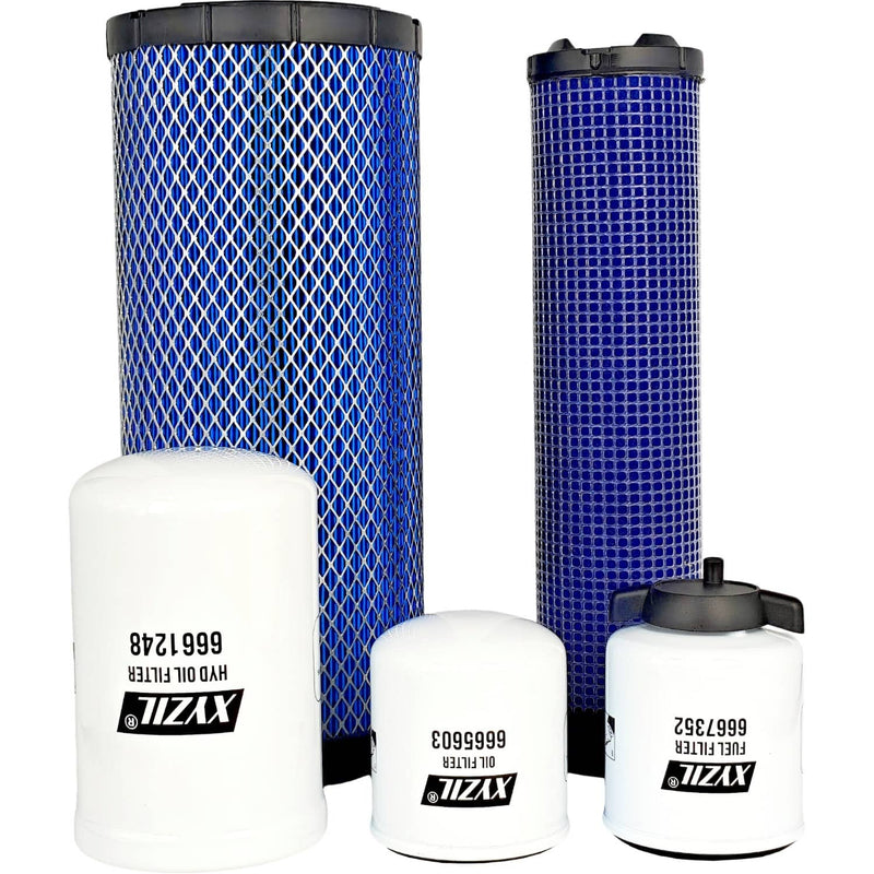 DURAFORCE Maintenance Filter Kit for Bobcat 864 863 873 883 Outer Inner Air Fuel Separator
