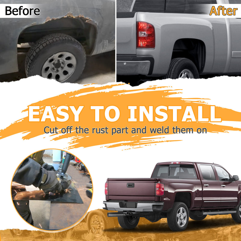 Bed Wheel Arch Repair Panel Right for Chevy Silverado 1500 2500 3500 2007-14