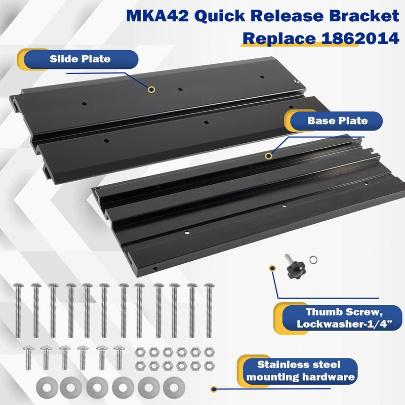 1862014 MKA-42 Aluminum Quick Release Bracket for Minn Kota Trolling Motor Mount