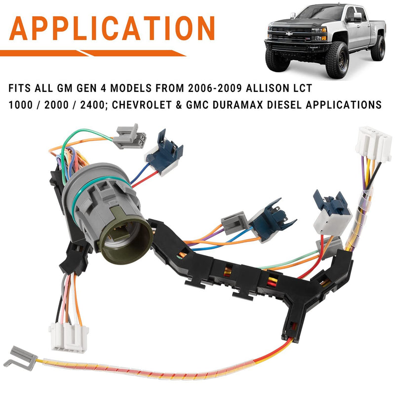 6 Speed Transmission Wire Harness for Allison GM/Duramax 2006-2009 1000/2000