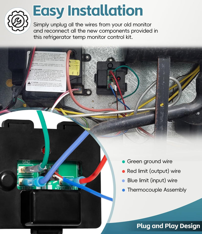 637360 Temp Monitor Control Kit for Norcold 2118 1210 RV Refrigerato