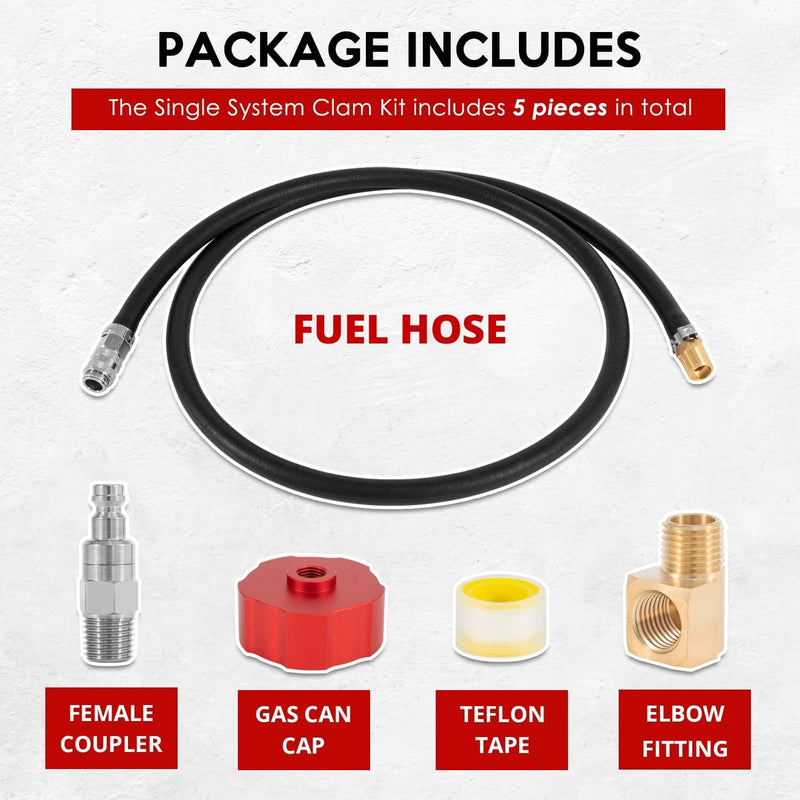 HND1.2CS Single Fuel System Clam Kit Fit for Honda EU1000i & EU2000i Generator