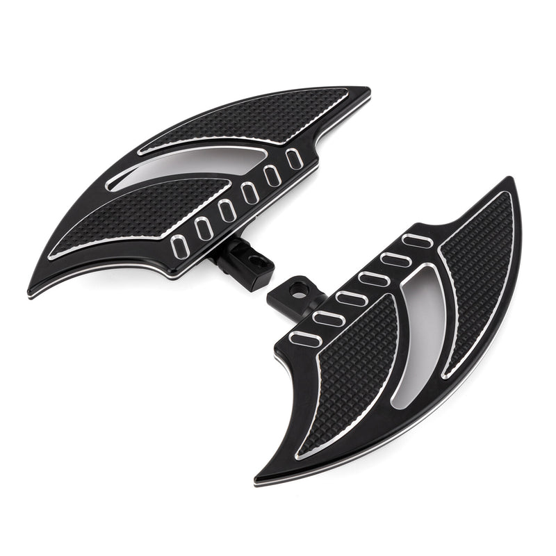 Male Mount Foot Pegs Footboards CNC Cut for Harley Softail FL 1986-24