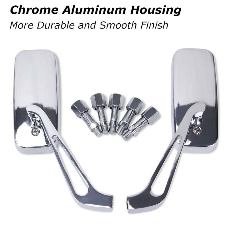 Motorcycle Rearview Side Mirror Chrome for Harley Honda Kawasaki Suzuki Yamaha