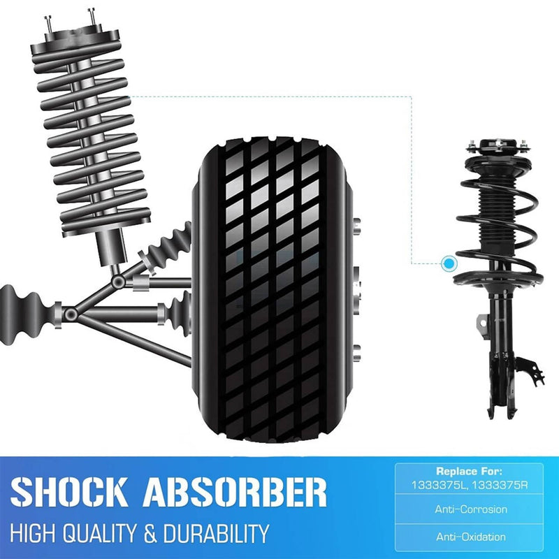 Front Complete Struts Shocks Absorbers for Toyota Camry SE XSE 2012-2017 2 Piece