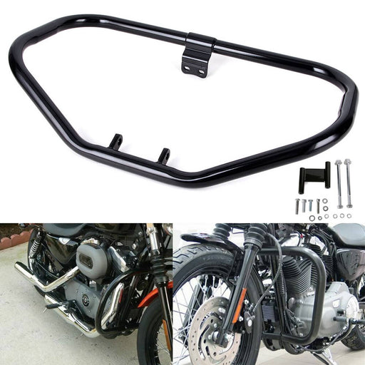 DURAFORCE Highway Engine Guard Crash Bar for Harley Sportster 883 1200 1984-2003 Black