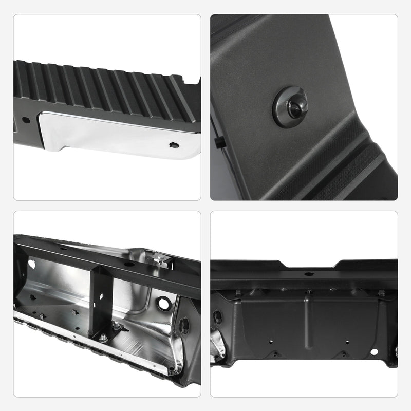 Rear Step Bumper Assembly with Sensor Hole for Ford F250 F350 Super Duty 2008-20