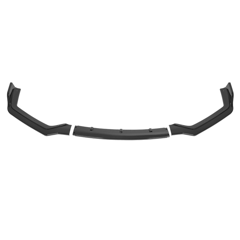 Gloss Black PP Front Bumper Lip Chin Splitter for Infiniti Q50 Sport 18-24 3PC