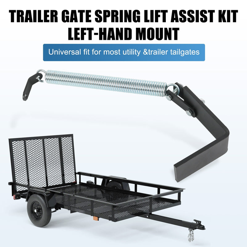 Left Trailer Tail Gate Spring Lift Assist Kit for Utility Trailers Lift Support