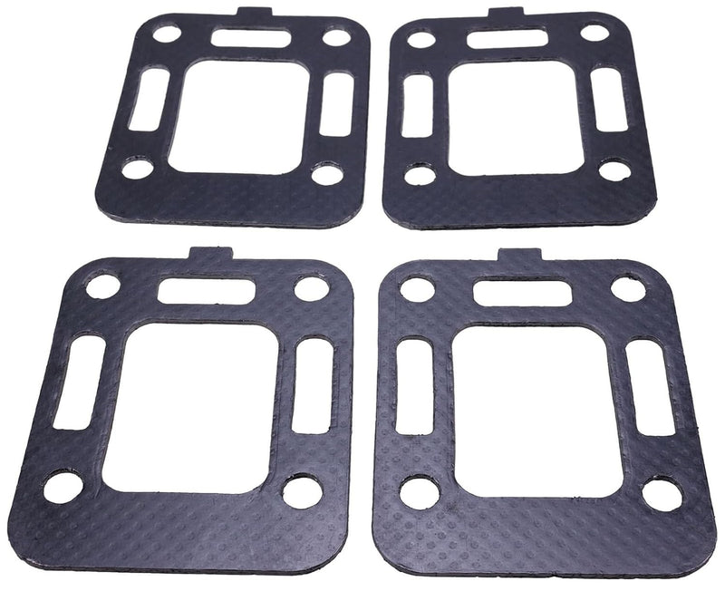 Exhaust Riser Gasket for Mercruiser for Quicksilver 3.0 Alpha One 140 4 Pcs