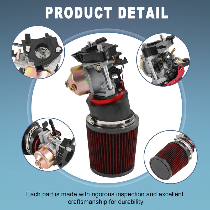 Air Filter Adapter Jet Kit Set for Predator 420CC 301CC 13HP 15HP Golf Cart