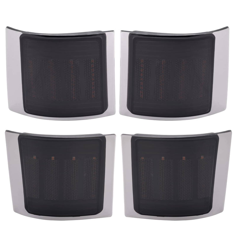 DURAFORCE Smoke Sequential LED Corner Marker Lights for Chevy C/K 1500 2500 1994-1999 4PC