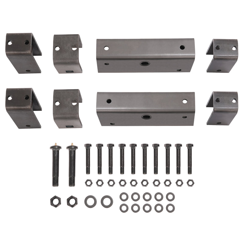 Slipper Spring Tandem Axle Hanger Kit 2" with Equalizer Bolts for Trailer