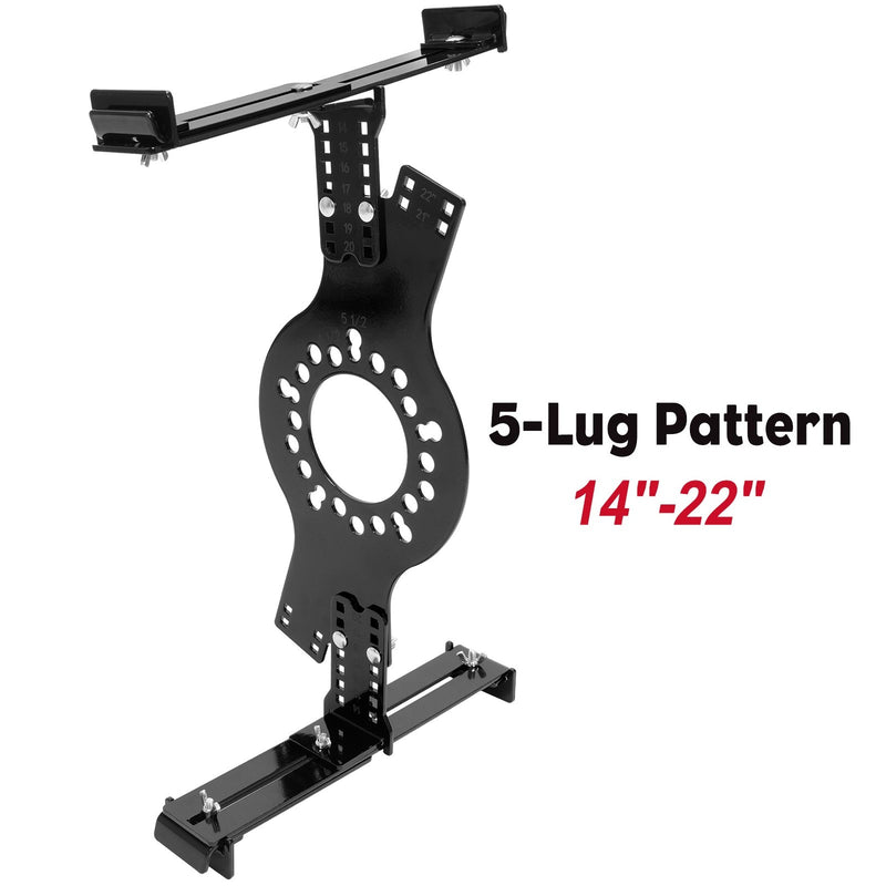 5-Lug Pattern Wheel Fitment Simulator for 14-22 Inch Tire Size Mockup