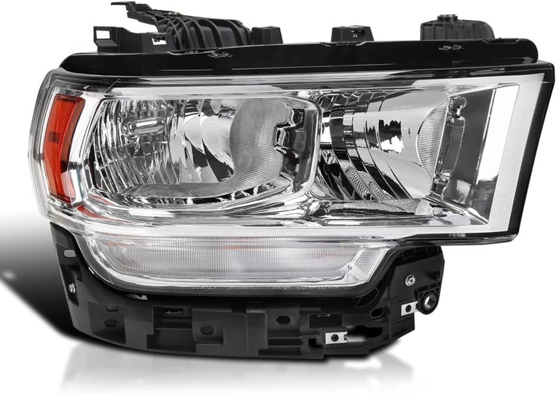 Halogen Chrome Headlight Assy Right Passenger Side for RAM 2500 3500 2019-2024