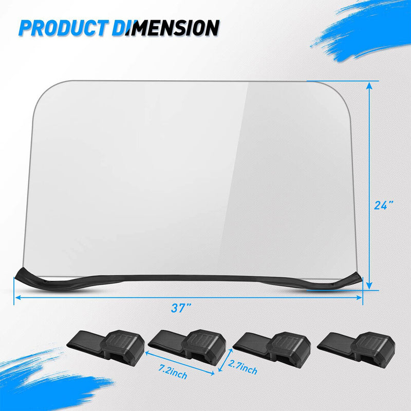 Full Size Front Windshield for Polaris RZR 570 800 900 S 2008-2014